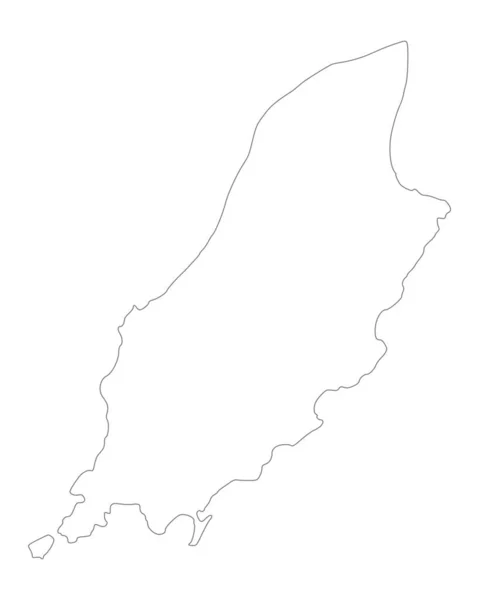 Карта Острова Мен Географічна Карта — стокове фото