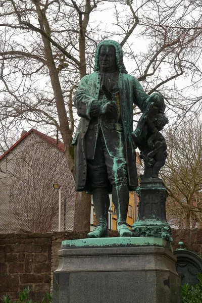 Pomnik Jana Sebastiana Bacha Eisenach — Zdjęcie stockowe