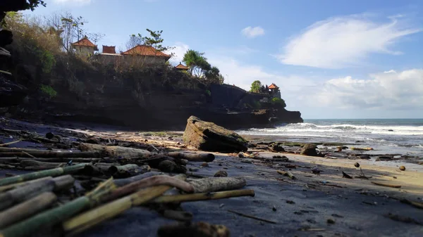 Acantilado Tanah Lot Templo Bali Indonesia — Foto de Stock