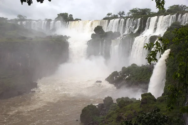 Iguazú Vízesés Argentin Oldalon Iguazú Vízesés Vízesések Iguazú Folyóhoz Vezető — Stock Fotó