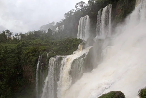 Iguazu Fällt Auf Die Argentinische Seite Iguazu Wasserfälle Sind Wasserfälle — Stockfoto