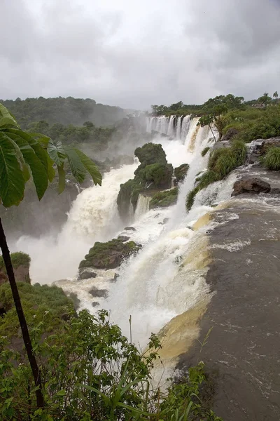 Caída Iguazú Lado Argentino Cataratas Del Iguazú Son Cascadas Del — Foto de Stock