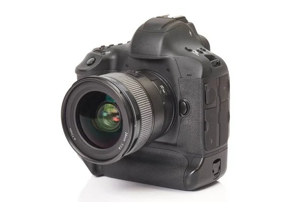 Professionele Dslr Camera Met Lens — Stockfoto