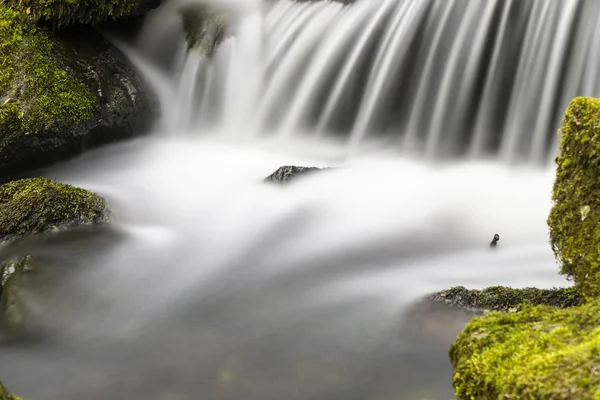 Flowing Motion Waterfall Nenderoth Hessen Germany — Stock Photo, Image
