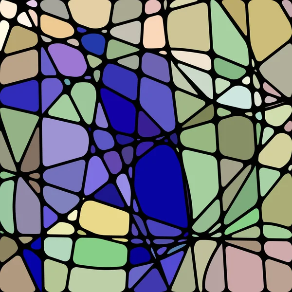 Abstract Stained Glass Mosaic Background Blue Green — 图库照片