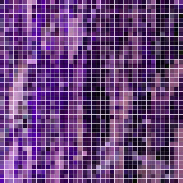 Abstrakte Quadratische Pixelmosaik Hintergrund Lila Und Violett — Stockfoto