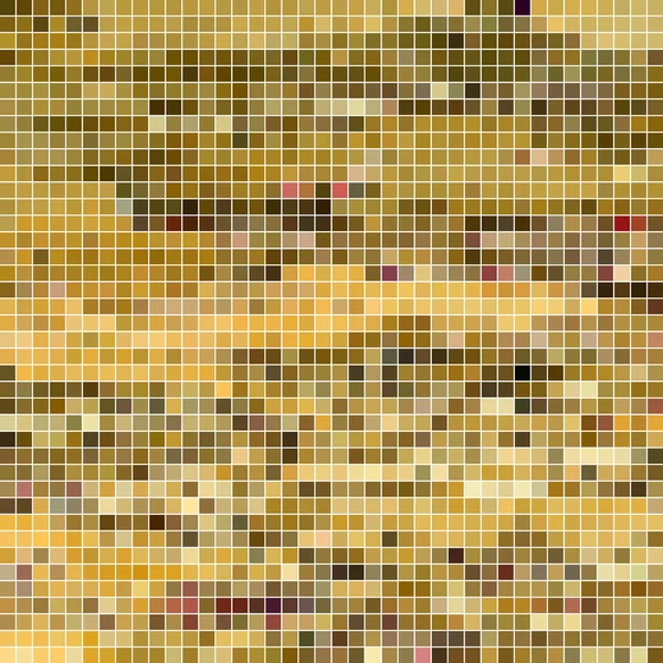 Astratto Quadrato Pixel Mosaico Sfondo Marrone — Foto Stock
