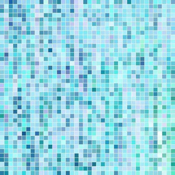 抽象的正方形像素马赛克背景 浅蓝色 — 图库照片