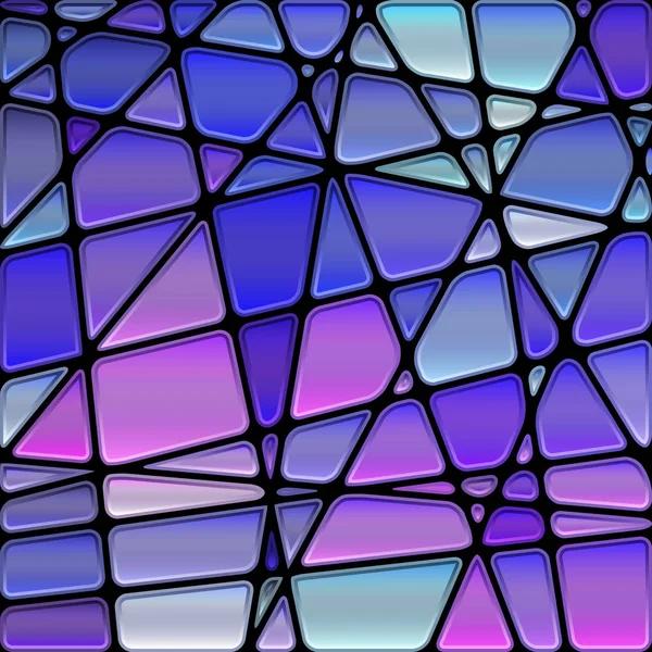 Fondo Mosaico Abstracto Vidrio Manchado Azul Violeta —  Fotos de Stock