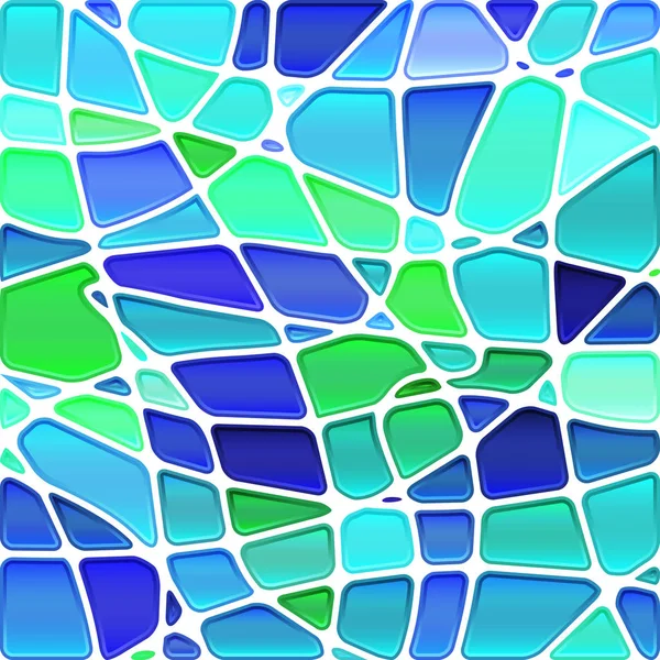Abstrakcyjne Tło Mozaiki Witrażowej Zielone Niebieskie — Zdjęcie stockowe