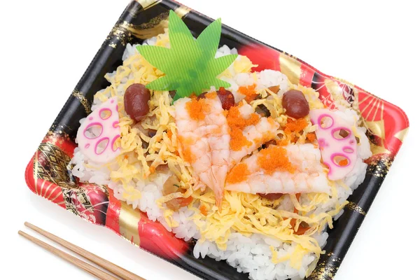 Japanisches Sushi Traditionelles Japanisches Essen Chirashizusi Chirasizusi — Stockfoto