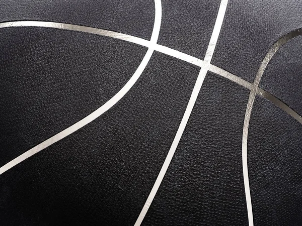 Metallic Basketball Nahaufnahme Auf Studiohintergrund — Stockfoto