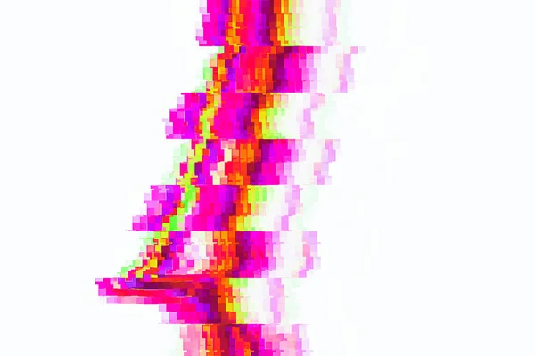 Яркий Цветной Шум Безумными Направлениями Света Современный Модный Цифровой Абстрактный — стоковое фото