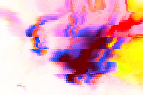 Φωτεινός Χρωματιστός Θόρυβος Τρελές Κατευθύνσεις Φωτός Σύγχρονη Μοντέρνα Ψηφιακή Αφηρημένη — Φωτογραφία Αρχείου
