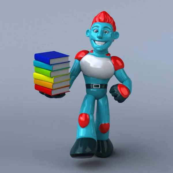 Czerwony Robot Ilustracja — Zdjęcie stockowe
