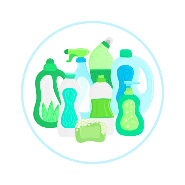 Umweltfreundliche Haushaltsreinigungsmittel Natürliche Reinigungsmittel Produkte Für Die Hauswäsche Nicht Chemische — Stockfoto