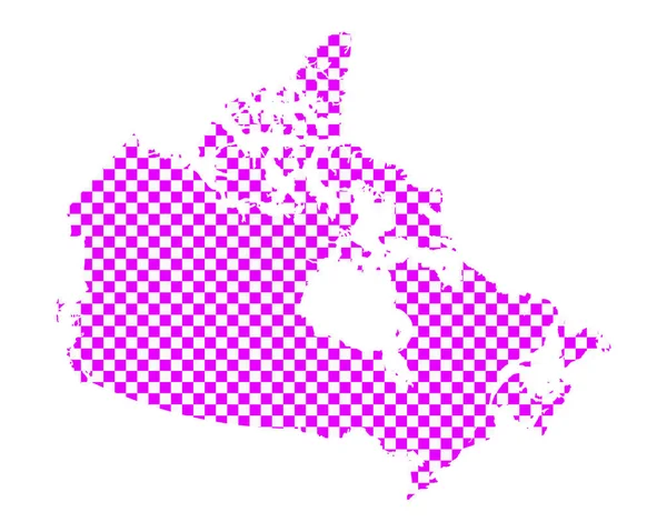 Carte Canada Damier — Photo