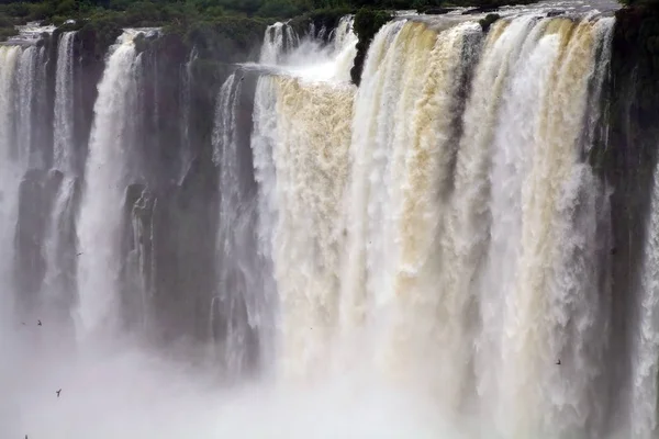 Vodopády Argentinské Straně Vodopády Jsou Vodopády Iguazu Řeky Hranici Argentinské — Stock fotografie