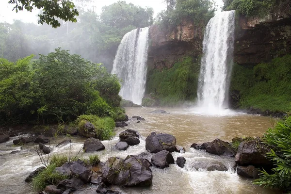 Iguazu Fällt Auf Die Argentinische Seite Iguazu Wasserfälle Sind Wasserfälle — Stockfoto