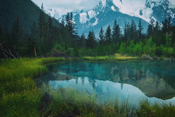 Blue Lake Altai Mountains Sibiř — Stock fotografie