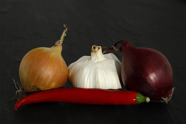 Färska Grönsaker Och Ingredienser — Stockfoto