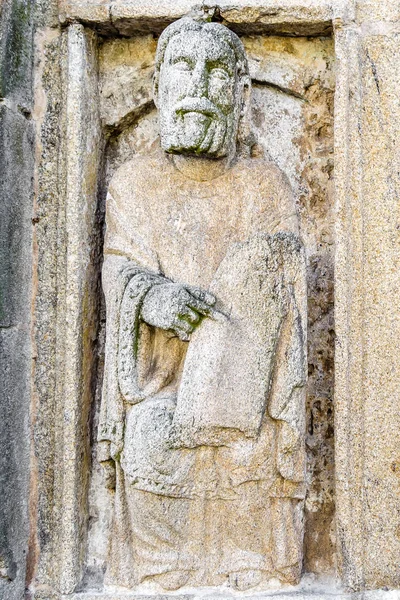 Detalle Arquitectónico Fachada Catedral Santiago Compostela España — Foto de Stock