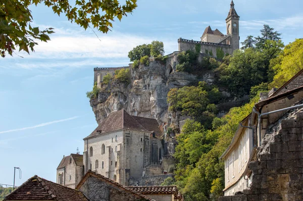 Pèlerinage Rocamadour Ville Épiscopale Sanctuaire Bienheureuse Vierge Marie Lot Midi — Photo