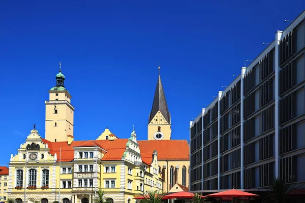 Altes Rathaus Ingolstadt Місто Баварії Німеччина Багатьма Історичними Пам Ятками — стокове фото