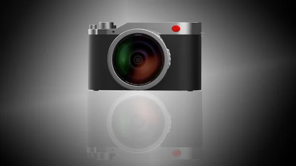 Renderowania Camera Moda Białym Tle Ładne Tło — Zdjęcie stockowe