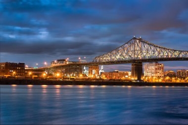 Jacques Cartier Bridge Illumination in Montreal clipart