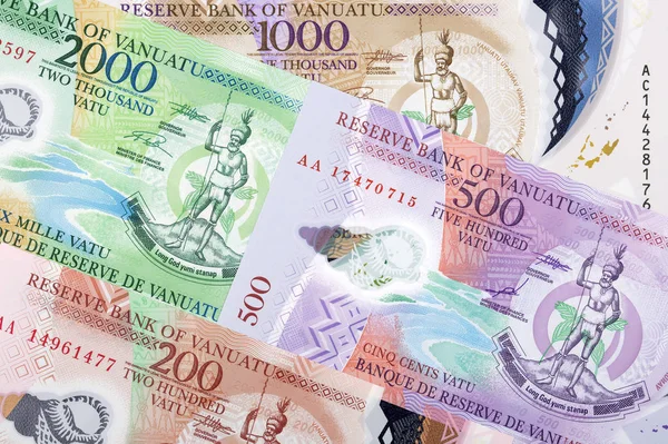 Dinheiro Vanuatu Fundo Negócios — Fotografia de Stock