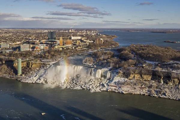 Noord Amerika Verenigde Staten American Falls Bij Niagara Falls Met — Stockfoto