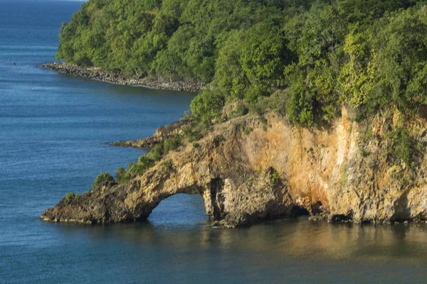 Karibien Lucia Kustlinje Närheten Castries Ciceron — Stockfoto