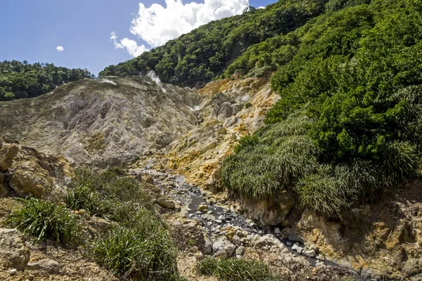 Santa Lucia Soufriere Sorgenti Zolfo Nel Mar Dei Caraibi — Foto Stock