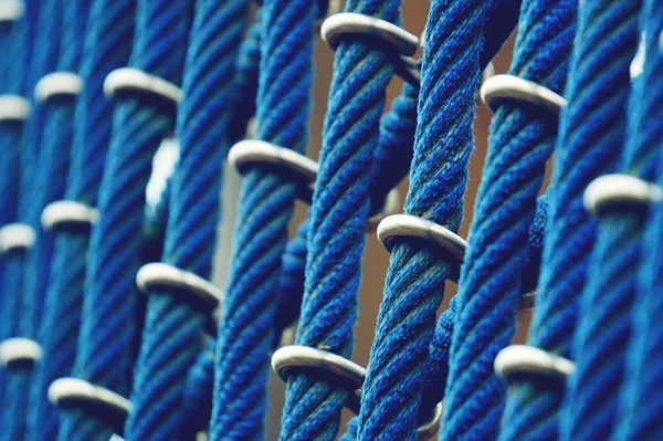 Fondo Neto Cuerdas Deportivas Azules — Foto de Stock