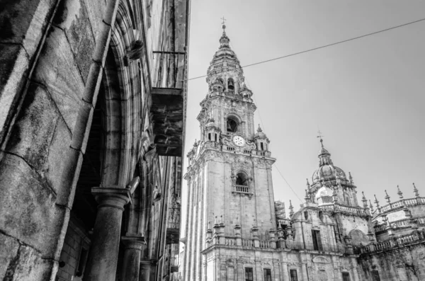 Τοποθετήστε Θρησκευτική Αρχιτεκτονική Καθεδρικός Ναός Του Santiago Compostela Προσκύνημα Στην — Φωτογραφία Αρχείου