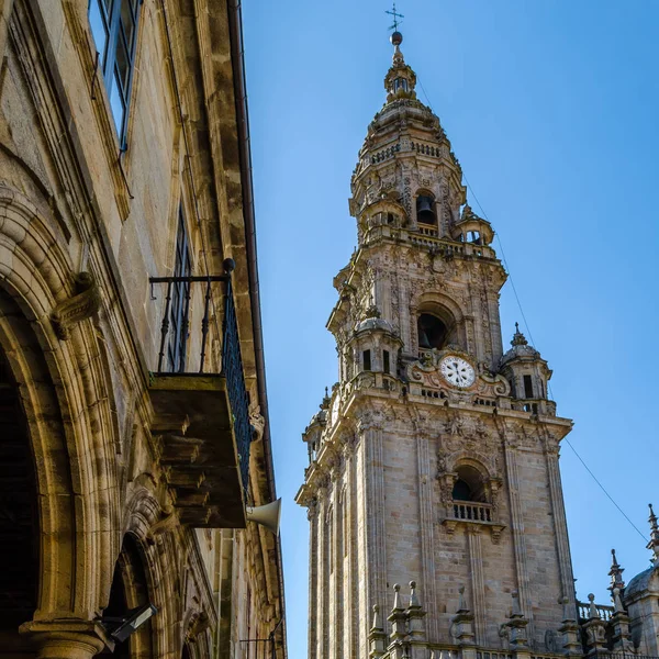 Религиозная Архитектура Собор Сантьяго Компостела Место Паломничества Испании — стоковое фото