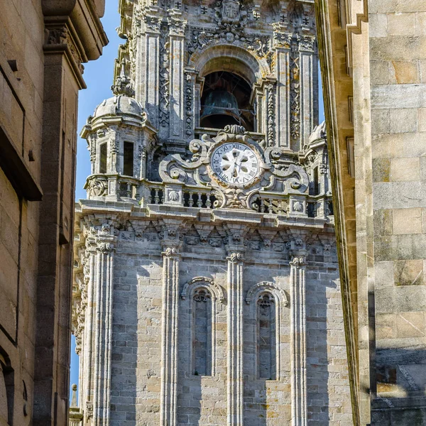 Arquitetura Religiosa Catedral Santiago Compostela Local Peregrinação Espanha — Fotografia de Stock