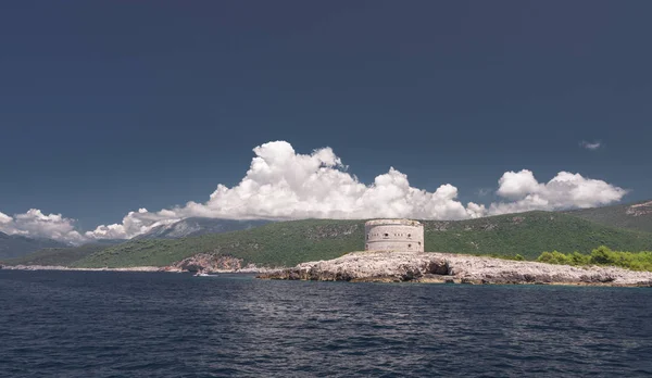 Fort Arza Kotorbukten Montenegro Solig Sommardag — Stockfoto