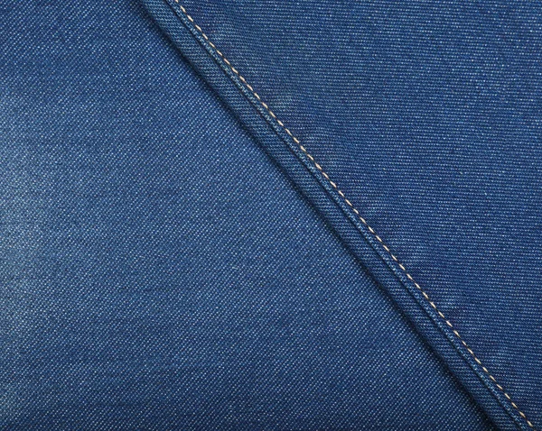 Azul Escuro Índigo Lavado Algodão Jeans Denim Textura Fundo Com — Fotografia de Stock