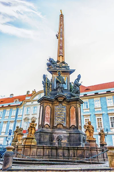Colonna Della Santissima Trinità Praga Repubblica Ceca — Foto Stock