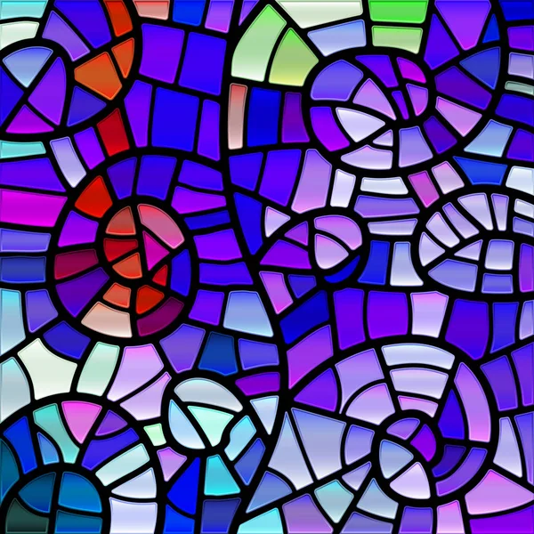 Resumo Fundo Mosaico Vidro Manchado Roxo Violeta — Fotografia de Stock