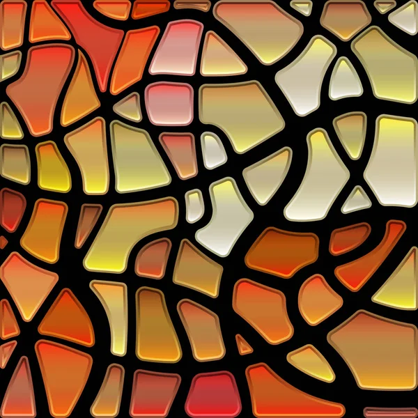 Abstract Stained Glass Mosaic Background Orange Beige — Stock Photo, Image