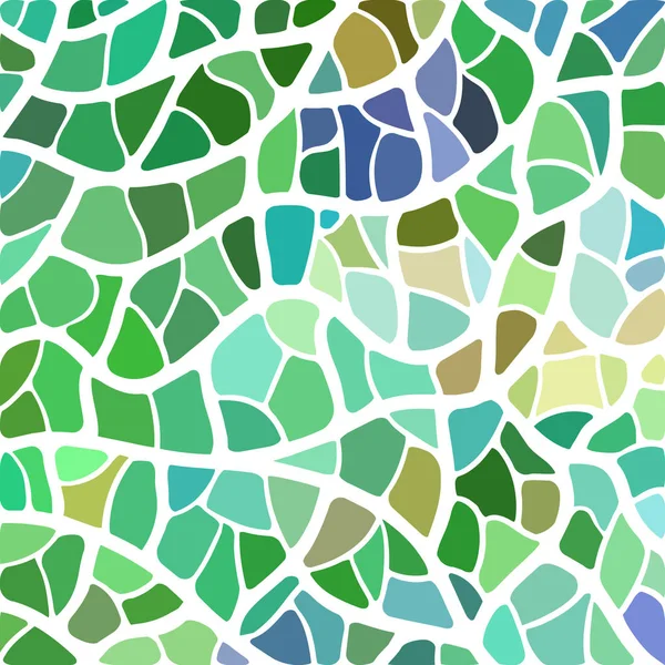 Abstraktní Mozaika Barevného Skla Zelené Modré — Stock fotografie
