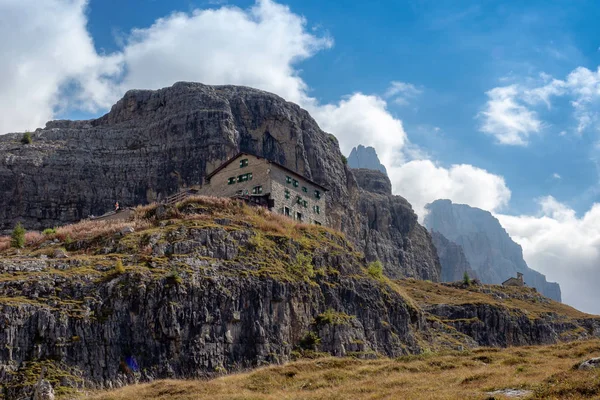Widok Szczyty Górskie Brenta Dolomity Trentino Włochy — Zdjęcie stockowe