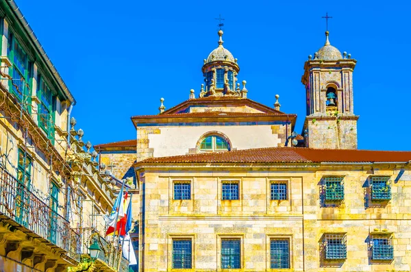 Chiesa Santiago Compostela Galizia Spagna Settentrionale Illustrazione Colorata — Foto Stock