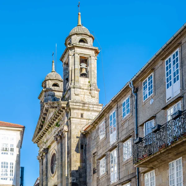 Εκκλησία Στο Santiago Compostela Γαλικία Βόρεια Ισπανία — Φωτογραφία Αρχείου