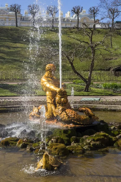 Rusia San Petersburgo Gran Palacio Peterhof — Foto de Stock