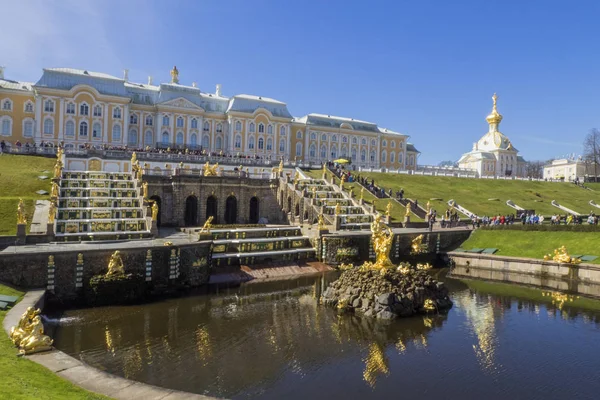 Rusia San Petersburgo Gran Palacio Peterhof — Foto de Stock