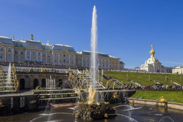 Rusia San Petersburgo Gran Palacio Peterhof — Foto de Stock